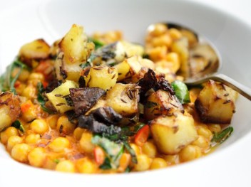 spiced chick peas SR